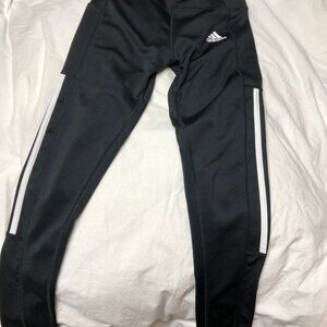 Adidas Black & White Activewear Leggins with Pockets - Size Small